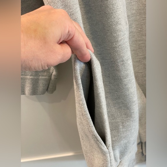 Lunya Cozy Cotton Silk Button Front Cardigan Mellow Grey Heather. Size XS/S - Picture 5 of 12